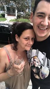 Dee with our handsome son Anthony. Ya, I'm sad and feel awful, but it's the  kids and grandkids that I feel even, as Dee would say, “worsa” for.