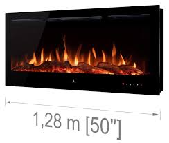 The fireplace is 50 inches wide which means a single person can handle it. Noble Flame Paris Electric Fireplace Wall Fireplace Fire Chimney Wall Mount Remote Control 14 0 Cm Installation Depth Various Widths Black 128 Cm 50 Buy Online In United Arab Emirates At Desertcart Ae Productid 48307827