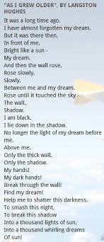 As I Grew Older By Langston Hughes Langston Hughes Black History Poems Langston Hughes Poems