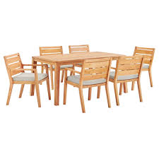 Check spelling or type a new query. Palisades Modern 7pc Wooden Outdoor Dining Set Eurway