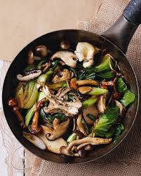 Oriental Mushroom And Pak Choi Stir Fry Recipe Delicious Magazine