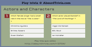 If you think you're up for the challenge, this could mean that you have what it takes to pass this quiz. Trivia Quiz Actors And Characters