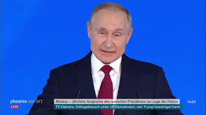 Die erste amtszeit begann am 7. Ansprache Von Wladimir Putin Russischer Prasident Zur Lage Der Nation Am 15 01 20 Youtube