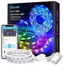 Amazon Com Govee 32 8ft Led Strip Lights Works With Alexa Google Home Wireless Smart App Control Rgb L Led Strip Lighting Rgb Led Strip Lights Strip Lighting