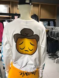 Epicly Sad Cowboy Emoji Shirt I Found At H M Fellowkids #sad cowboy emoji #depressed yeehaw #clover??? epicly sad cowboy emoji shirt i found
