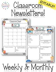 Free editable teacher newsletter template. Classroom Newsletter Templates Editable Bundle 600 Pages Classroom Newsletter Template Classroom Newsletter Preschool Newsletter Templates