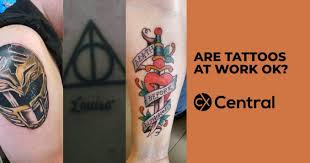 Female tattoo master in gloves working on arm piece in studio. Are Tattoos At Work Acceptable And Does It Effect Job Opportunities