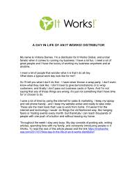 Make a business card you'll love, instantly. A Day In Life Of An It Works By It Works Global Issuu