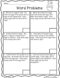 Word problems based on addition are broadly of two types: Easter Math Freebie Word Problem Worksheets Subtraction Word Problems Math Word Problems