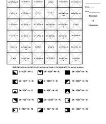 Binomials Times Trinomials Polynomials Resource Classroom Math