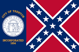 Georgia adopted a new state flag in 2003. Flag Of Trenton Georgia Wikipedia