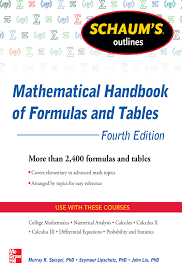 Schaum S Outline Of Mathematical Handbook Of Formulas And Tables 4th Edition