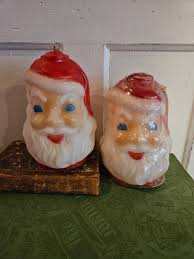 Large Vintage Gurley Santa Lantern Candle