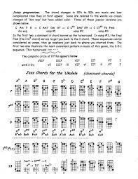 Jazz Chord Charts For Ukulele Guitar Lessons Songs Ukulele Ukulele Chords
