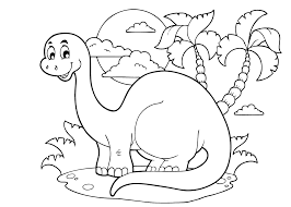 Os dinossauros surgiram em nosso planeta na era mesozóica, conhecida por isso como era dos grandes répteis. Kleurplaat Dinosaurus 54 Allerbeste Kleurplaten Dino S