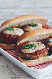 Vegan Eggplant Parmesan Subs Hot For Food By Lauren Toyota Recipe Vegan Dishes Vegetarian Vegan Recipes Vegan Foods