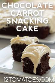 Chocolate Carrot Snacking Cake Snack Cake Delicious Desserts Desserts