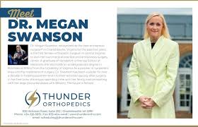 👋 Meet the stellar squad that powers Thunder Orthopedics! We're thrilled  to introduce the exceptional individuals who make your orthopedic health a  top priority. 🏥💪 👩🏼‍⚕️Dr. Megan Swanson