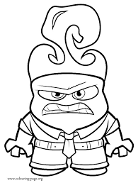 He gets very upset and doesn't know what to do.mrs. Inside Out Anger Coloring Page Inside Out Coloring Pages Disney Coloring Pages Toy Story Coloring Pages