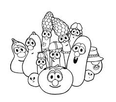 Veggie Tales Characters Larry Boy And Friends Coloring Pages Veggie Tales Characters Coloring Pictures For Kids Veggie Tales