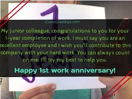 It is our hope and prayer that you continue doing the same. 15 Unique Happy 1 Year Work Anniversary Quotes With Images