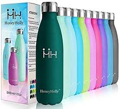 Honeyholly Trinkflasche Edelstahl Wasserflasche 350ml 500ml 650ml 750ml Isolier Flasche Mit Perfekte Th Thermosflasche Edelstahl Wasserflasche Vakuum