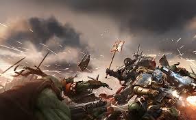 Find the best space wallpapers on wallpaperaccess. Hd Wallpaper War Axes Weapon Warrior Orcs Warhammer 40 000 Celestial Lions Wallpaper Flare