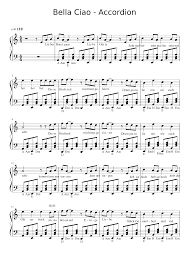 In dieser kategorie finden sie. Bella Ciao Sheet Music For Accordion Solo Musescore Com