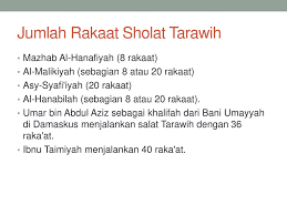 Tarawih berasal daripada perkataan ( تَرْوِيحَة ) yang bermaksud berehat. Menyikapi Perbedaan Rakaat Sholat Tarawih Ppt Download