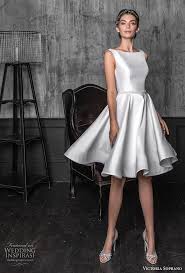 Victoria Soprano 2020 Wedding Dresses Chic Royal Bridal Collection Wedding Inspirasi Short Wedding Dress Knee Length Wedding Dress Wedding Dresses Satin