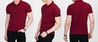 Download Shopping Polo Shirt Merah Maroon