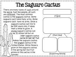 Main Idea Comprehension Passages Animals Habitats Animal Habitats Graphic Organizers And Anchor Charts
