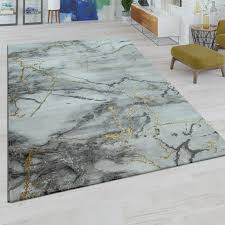 Dann haben sie die wahl zwischen rund oder rechteckig. Kurzflor Wohnzimmer Teppich Modern Marmor Design Real De