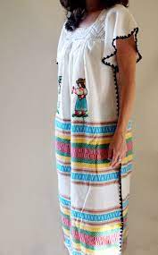 Mexican Traditional Dress Hand Embroidered Mexican Dress - Etsy