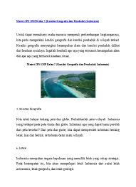 Pengertian atau arti implikasi lainnya adalah suatu analisis atau hasil akhir temuan atas suatu penelitian. Rpp K 13 Ips Vii Letak Dan Luas Indonesia No 002