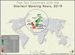The bureau of labor statistics tracks how many hours per week the average american works and releases that information as part of the monthly employment situation summary.according to the most recent data (may 2019), americans worked an average of 34.4 hours per week. What Are The Top 10 Countries With The Shortest Working Hours