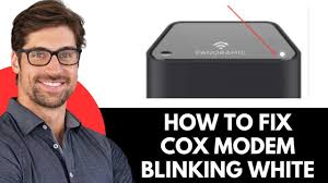 How To Fix Cox Modem Blinking White (2025)