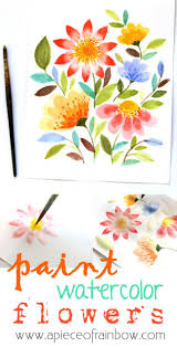 Recreate an old family photograph. Paint Beautiful Watercolor Flowers In 15 Minutes A Piece Of Rainbow Watercolor Flowers Flower Painting Painting Tutorial