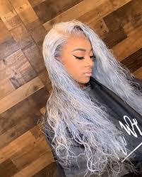 Black And Grey Lace Front Wig Drop A If Your Feeling This Platinum Grey Mua Cymonebeatsqueens Wig R E A Lhair Wigs Frontal Hairstyles Wig Hairstyles