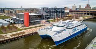 Fast forward past chicago traffic and take lake michigan's modern high speed ferry. Motorcycles Ride Free Lake Express Lake Michigan S High Speed Auto Passenger Ferry
