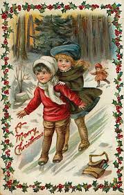 Il Mondo Di Mary Antony Cartoline Natale Vintage Biglietti Di Natale Vintage Arte Natalizia Scene Di Natale