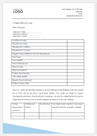 If you don't locate the size that you need, you can simply print out the label with slightly greater. Certificate Of Analysis Templates For Ms Word Word Excel Templates