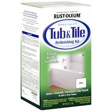 rust oleum specialty 1 qt white tub and tile refinishing kit