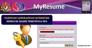 Diharapkan anda dapat mengemaskinikan alamat email dan nombor telefon anda di web rasmi spa. Panduan Lengkapkan Myresume Sebelum Hadir Temuduga Spa Yang Ramai Terlepas Pandang Edu Bestari