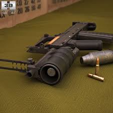 3d Model Of Ots 14 Groza In 2020 3d Model Model Firearms