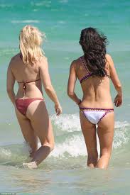 In 2005, lee worked with aleishall girard to run a website oliveandpeach.com, which had been her ticket to fame. Katie Lee Flaunts Her Incredible Body During Miami Getaway Daily Mail Online