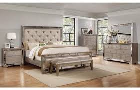 Ava 6 Pcs Bedroom Set Queen Walmart Com Mirrored Bedroom Furniture Bedroom Furniture Sets Bedroom Set