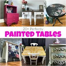 Painted tables furniture makeover entryway tables hand painted french create design home decor painted desks. 20 Perfectly Painted Tables That You Can Do Yourself