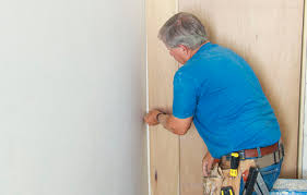The miter faces the gap. How To Build A Hidden Door This Old House