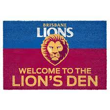 The brisbane lions is a professional australian rules football club based in brisbane, queensland, that plays in the australian football league (afl). Brisbane Lions Printed Door Mat